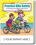 CS0260 Practice Bike Safety Coloring and Activity Book with Custom Imprint